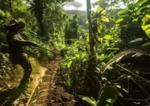 Machete en acción para la conservación de senderos