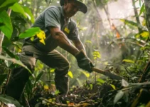 El machete en la silvicultura tropical, técnicas y consejos esenciales