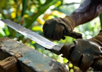 Mantenimiento de machetes para conservar la hoja entre usos intensivos