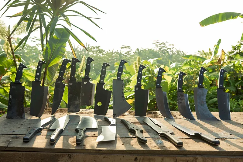 Diferentes tipos de machetes y sus aplicaciones especificas en agricultura