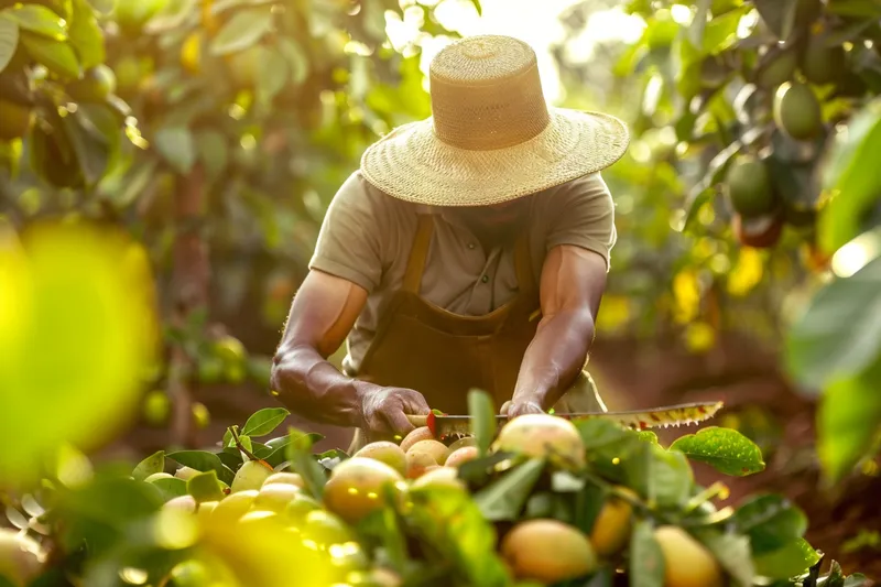 El machete en la recoleccion de frutas y otros cultivos tecnicas y consejos