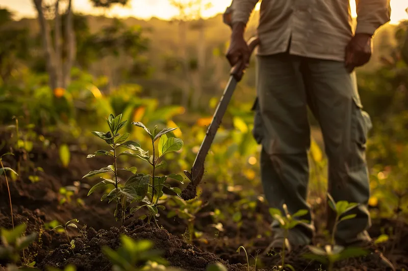 Machete y Reforestacion Herramientas para la Agricultura Ecologica