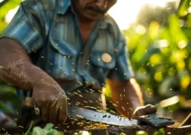 Mejora la productividad agrícola con un machete afilado correctamente, técnicas esenciales